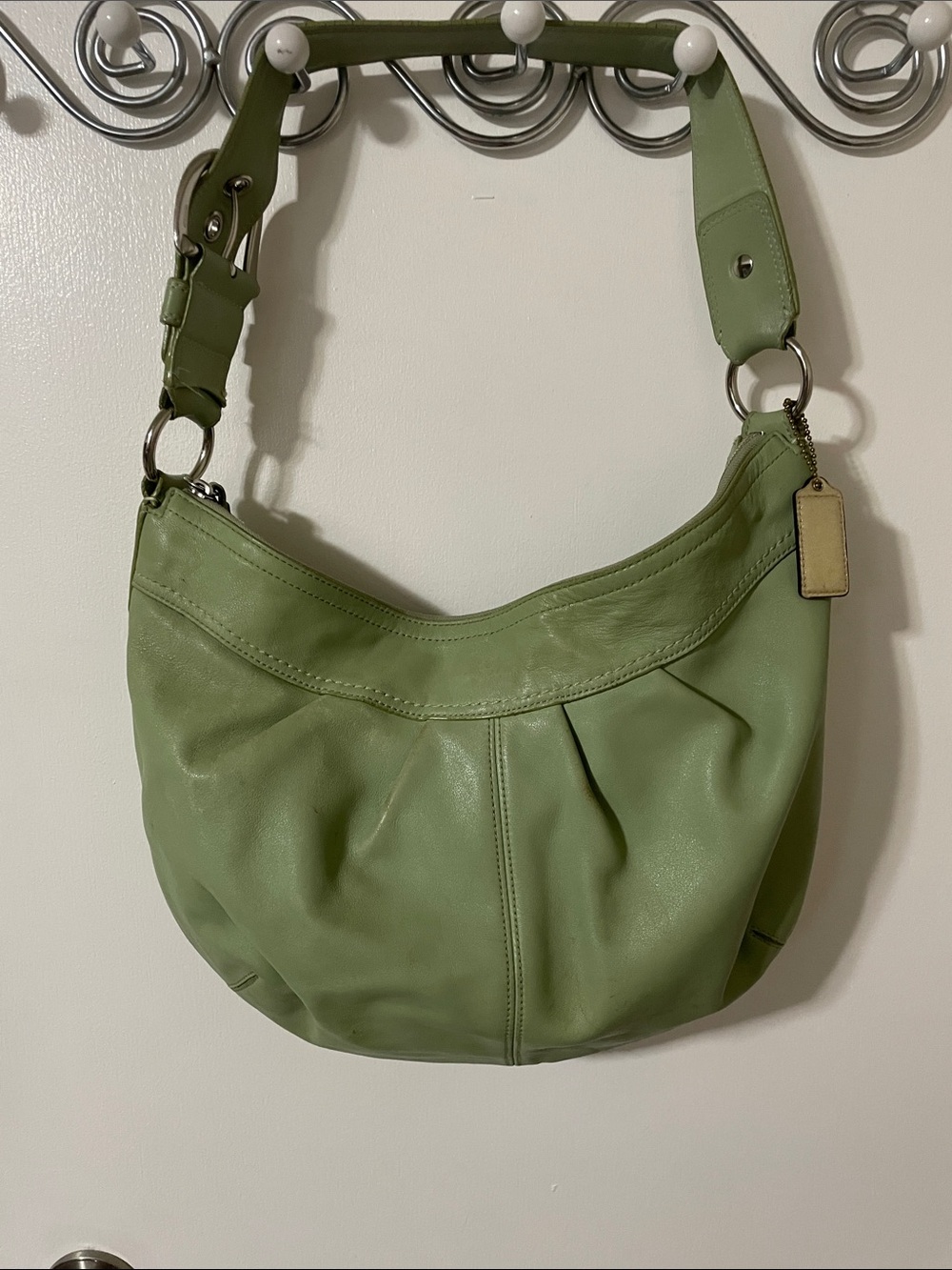 Coach Green SoHo Leather Shoulder Bag *Selling as is
